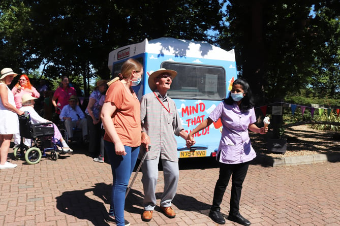 Ice creams at the classic car event