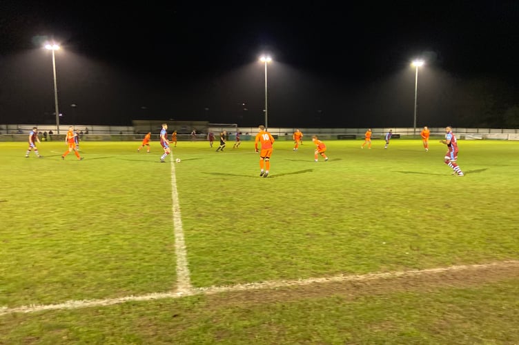 Action from Badshot Lea's 8-0 win against Alton