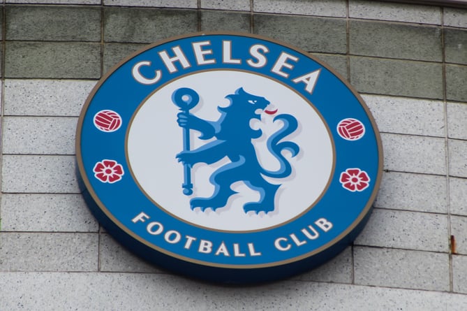 Chelsea FC crest on Stamford Bridge