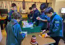 8th Farnham Scouts help out at Farnham Food Bank