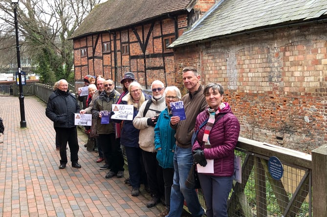 In Alton, members of Extinction Rebellion, Binsted Eco Network, Frensham Fly Fishing, Alton and Villages Local Action for Nature (AVLAN) and town and district councillors were in attendance for the plaque unveiling