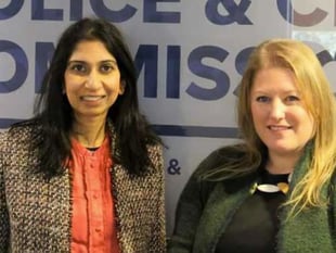 Home secretary praises Hampshire police and crime commissioner