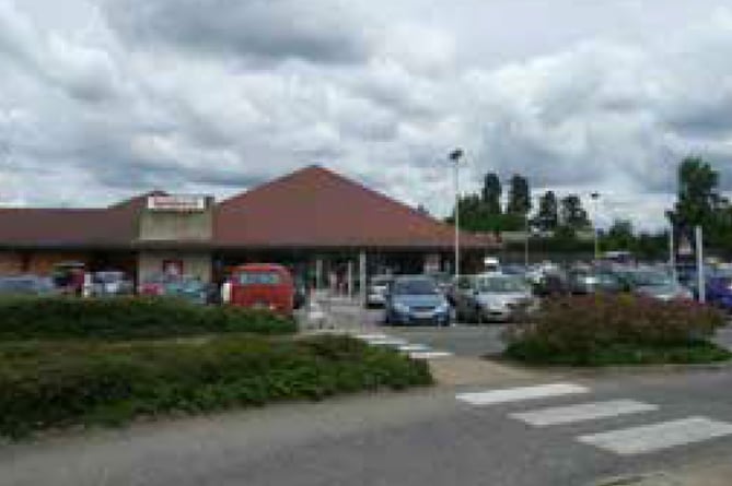 Sainsbury's car park in Midhurst Road, Liphook.