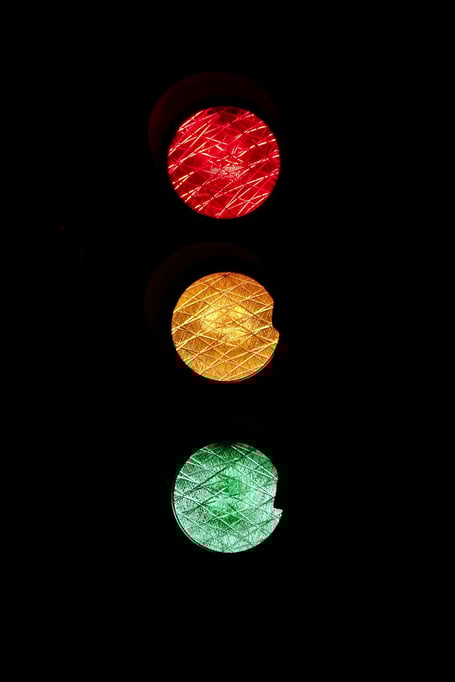 Traffic lights. 