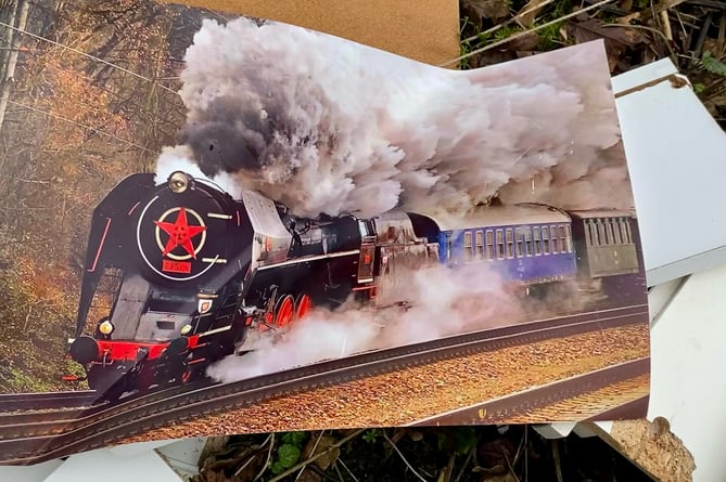 Do you recognise this photo of a steam train, dumped on the Meon Valley Trail last week?