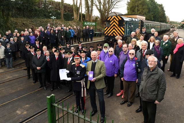 Watercress Line gets a belated gift from the late Queen