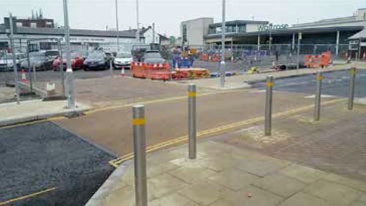 Alton station forecourt.