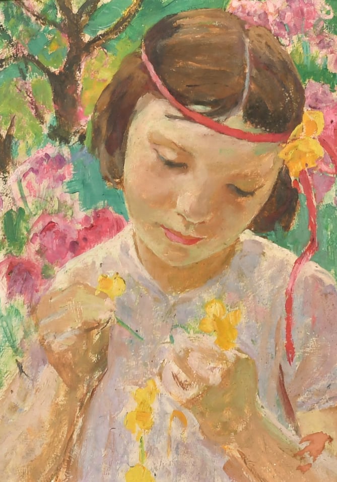 This oil painting is by an unknown artist, but is expected to fetch between £500 and £700 at Parker Fine Art Auctions on Thursday, April 6