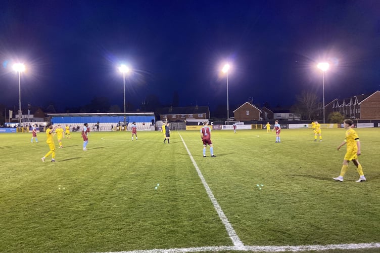 Action from Farnham’s 4-1 win against Redhill