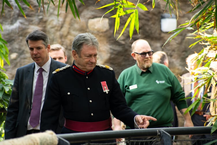Alan Titchmarsh enjoyed his visit to Marwell Zoo