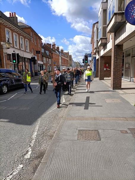 Farnham's traditional Walk of Witness took place again on Good Friday