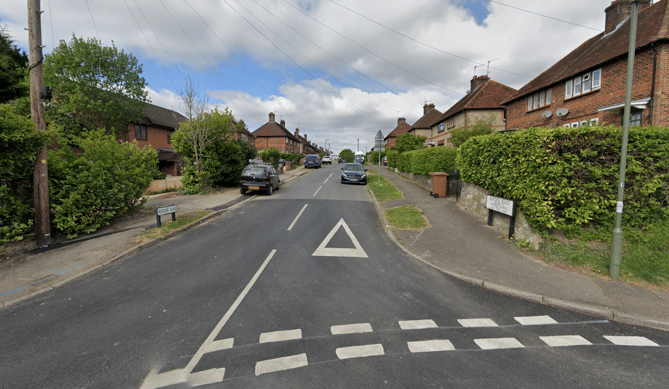 Border Road, off Critchmere Lane in Haslemere