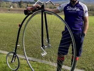 Rogate man cycling 300 miles in Outer Hebrides on penny farthing 