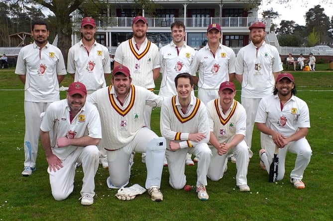 Headley Cricket Club’s first team line up for a photo