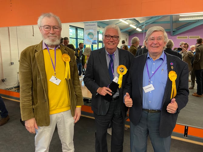 Lib Dems Terry Weldon, Peter Nicholson and John Robini retained their Haslemere seats