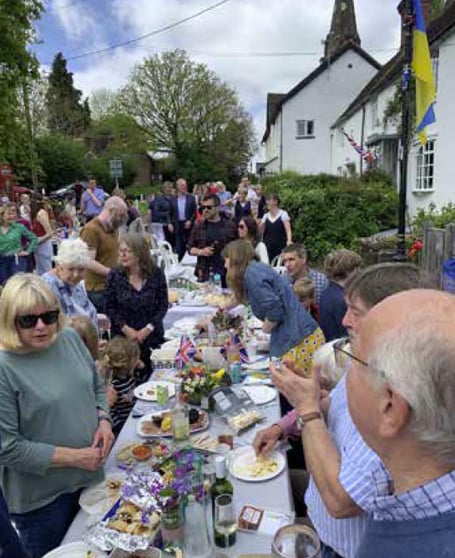 Sheet coronation street party, May 7th 2023.