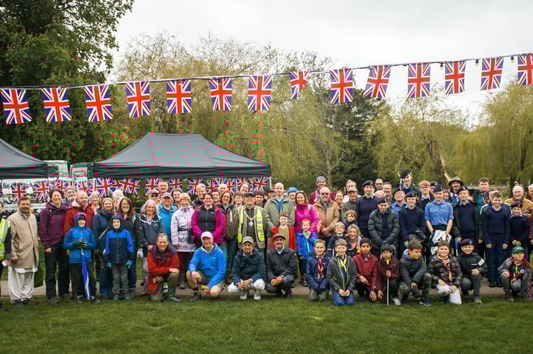 A band of around 100 volunteers turned out for Farnham's Big Help Out morning of volunteering in Gostrey Meadow