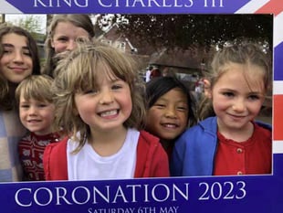 Day of coronation festivities at Froxfield school 