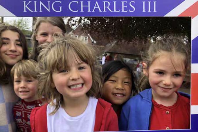 Froxfield CE Primary School coronation, May 2023.