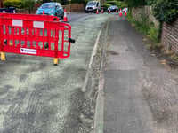 Huge oil spill closes lane of major Farnham road ahead of resurfacing