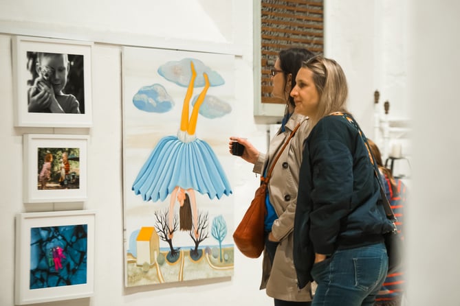 The Art for Ukraine exhibition showcases the work of three professional artists who lead a Ukrainian Art Support Group in Farnham