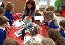 Gallery curators lead St Mary’s Infant School’s art club