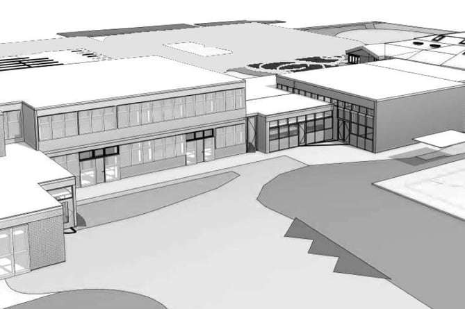 Plans for expansion of Bordon infant and junior schools, May 2023.