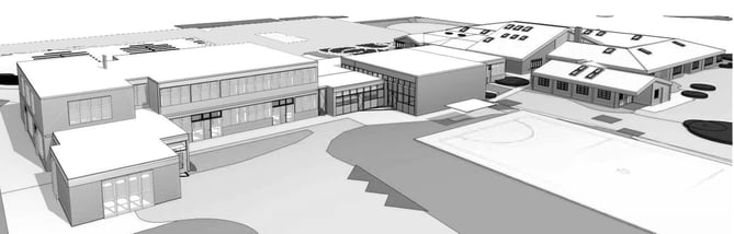 Plans for expansion of Bordon infant and junior schools, May 2023.