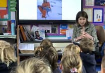 Mountain explorer Rebecca Stephens visits Froxfield Primary School
