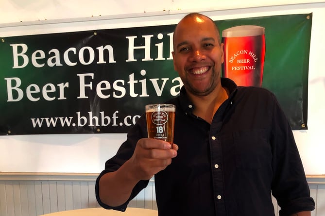 Great British Throwdown judge Rich Miller at last year’s Beacon Hill Beer Festival