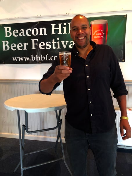 Great British Throwdown judge Rich Miller at last year’s Beacon Hill Beer Festival