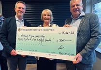 Haslemere's outgoing mayor dishes out £13,000 to chosen charities