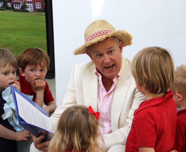 Hugh Bonneville opens new extension at Liphook nursery school