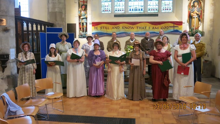 Alton's St Lawrence Choir will again dress for the occasion in Regency Week
