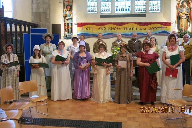 Alton's St Lawrence Choir will again dress for the occasion in Regency Week          