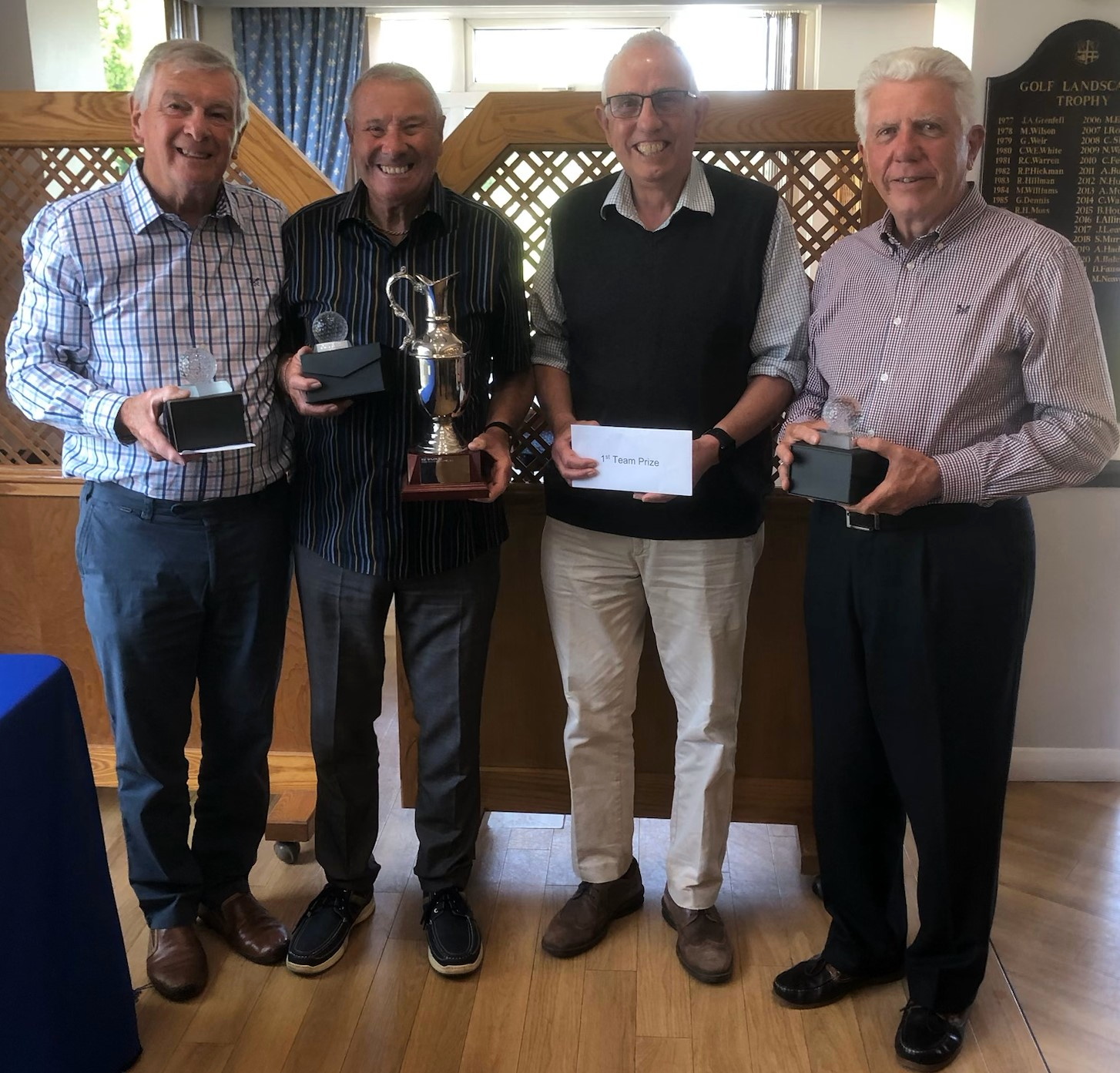 Tim Allen, Ian Brackley, Richard Hine and John King won the Waterlooville Seniors' Open