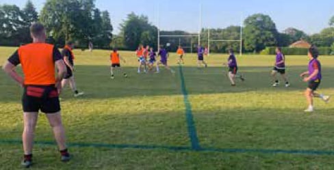 Alton Rugby Club summer touch rugby, Anstey Park, June 2023.