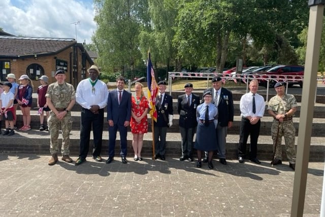 Whitehill & Bordon raises Armed Forces Day flag