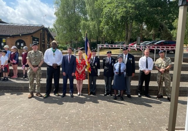 Armed Forces Day flag raising, Bordon, June 19th 2023.