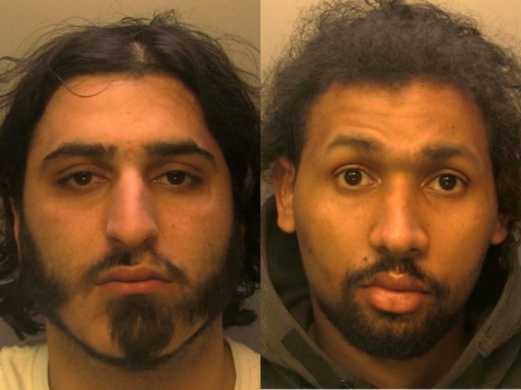 Drug dealers Monsef Hajezada (left), 25, of Second Avenue, Newham, and Mustafa Jeylani (right), 27, of Shipwright Street, Newham, have been sentenced to more than ten years in jail combined
