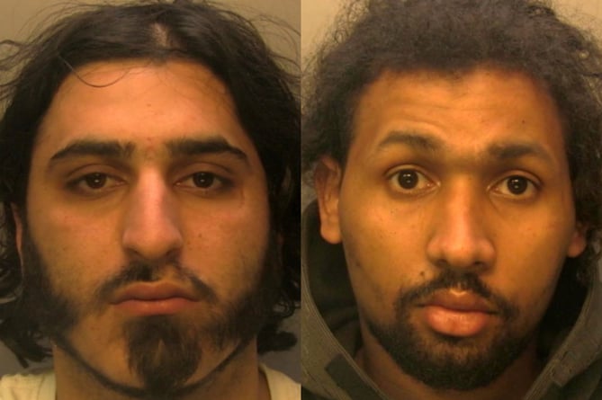 Drug dealers Monsef Hajezada (left), 25, of Second Avenue, Newham, and Mustafa Jeylani (right), 27, of Shipwright Street, Newham, have been sentenced to more than ten years in jail combined