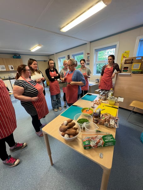 The Tantum Trust's Cooking on a Budget course at Bushy Leaze Family Centre in Alton