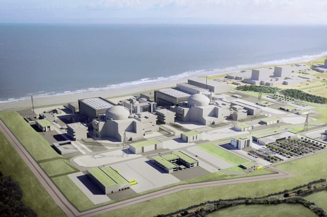 Hinkley Point C nuclear power station is a two-unit, 3,200 MWe EPR nuclear power station under construction in Somerset