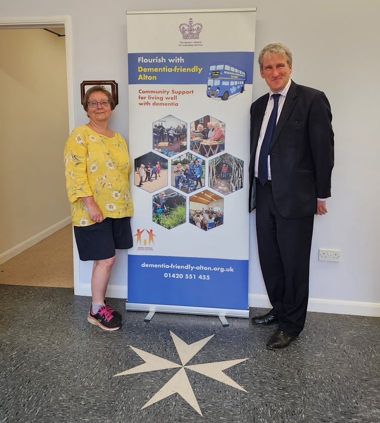 Karen Murrell and Damian Hinds.