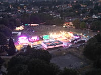 Incredible drone photos capture Hale Carnival from the air at night