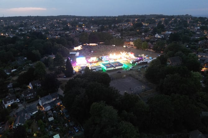 Hale Carnival 2023 as seen from the air