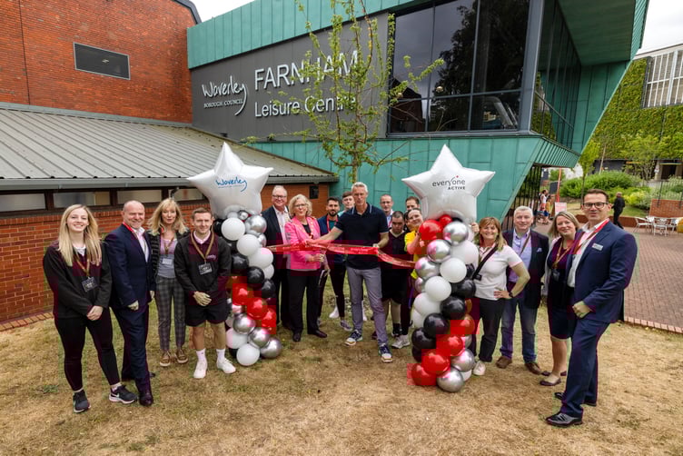 Five-times British Olympic swimmer Mark Foster was on hand to celebrate a new era for Farnham Leisure Centre on Saturday