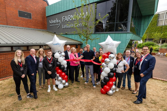 Five-times British Olympic swimmer Mark Foster was on hand to celebrate a new era for Farnham Leisure Centre on Saturday