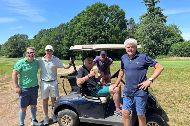 Paul Jameson with the West Surrey Tennis Club team