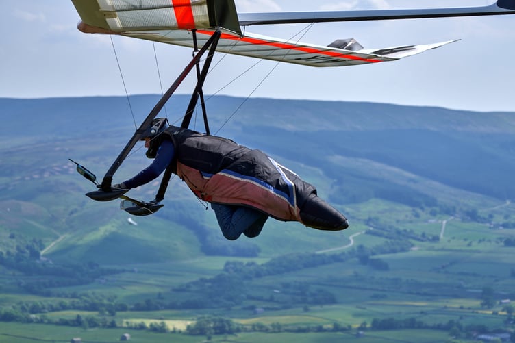 Take-off from Dodd Fell for Tim King